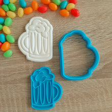 Load image into Gallery viewer, Beer Mug Cookie Cutter &amp; Fondant Stamp