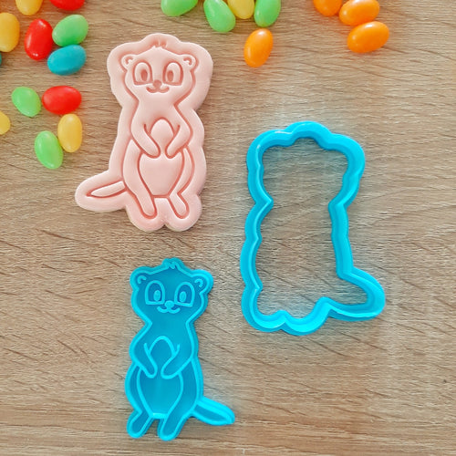 Meerkat Cookie Cutter & Fondant Stamp