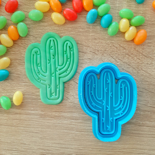 Cactus Cookie Cutter & Fondant Stamp