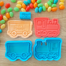 Load image into Gallery viewer, Train Cookie Cutter &amp; Fondant Stamp