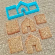 Load image into Gallery viewer, Mini (Mug Topper) Gingerbread House Cookie Cutter Set