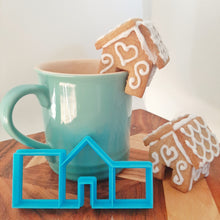 Load image into Gallery viewer, Mini (Mug Topper) Gingerbread House Cookie Cutter Set