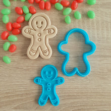 Load image into Gallery viewer, Gingerbread Man Cookie Cutter &amp; Fondant Stamp