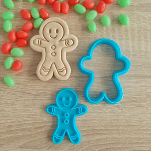 Gingerbread Man Cookie Cutter & Fondant Stamp