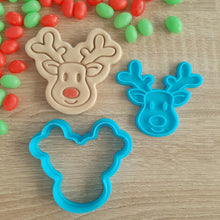 Load image into Gallery viewer, Reindeer Cookie Cutter &amp; Fondant Stamp