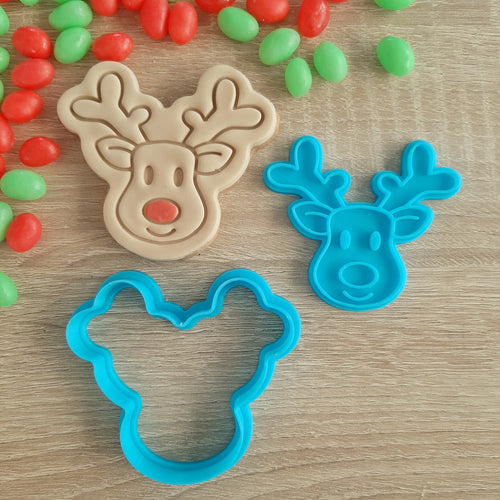 Reindeer Cookie Cutter & Fondant Stamp