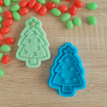 Load image into Gallery viewer, Christmas Tree Cookie Cutter &amp; Fondant Stamp