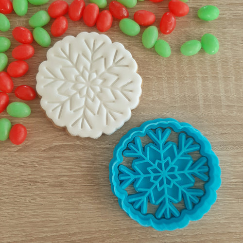 Snowflake Cookie Cutter & Fondant Stamp
