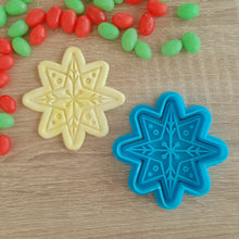 Load image into Gallery viewer, Decorative Star Cookie Cutter &amp; Fondant Stamp