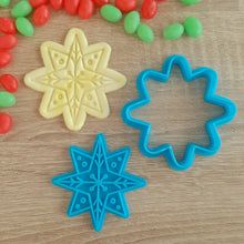 Load image into Gallery viewer, Decorative Star Cookie Cutter &amp; Fondant Stamp