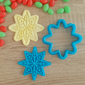 Decorative Star Cookie Cutter & Fondant Stamp