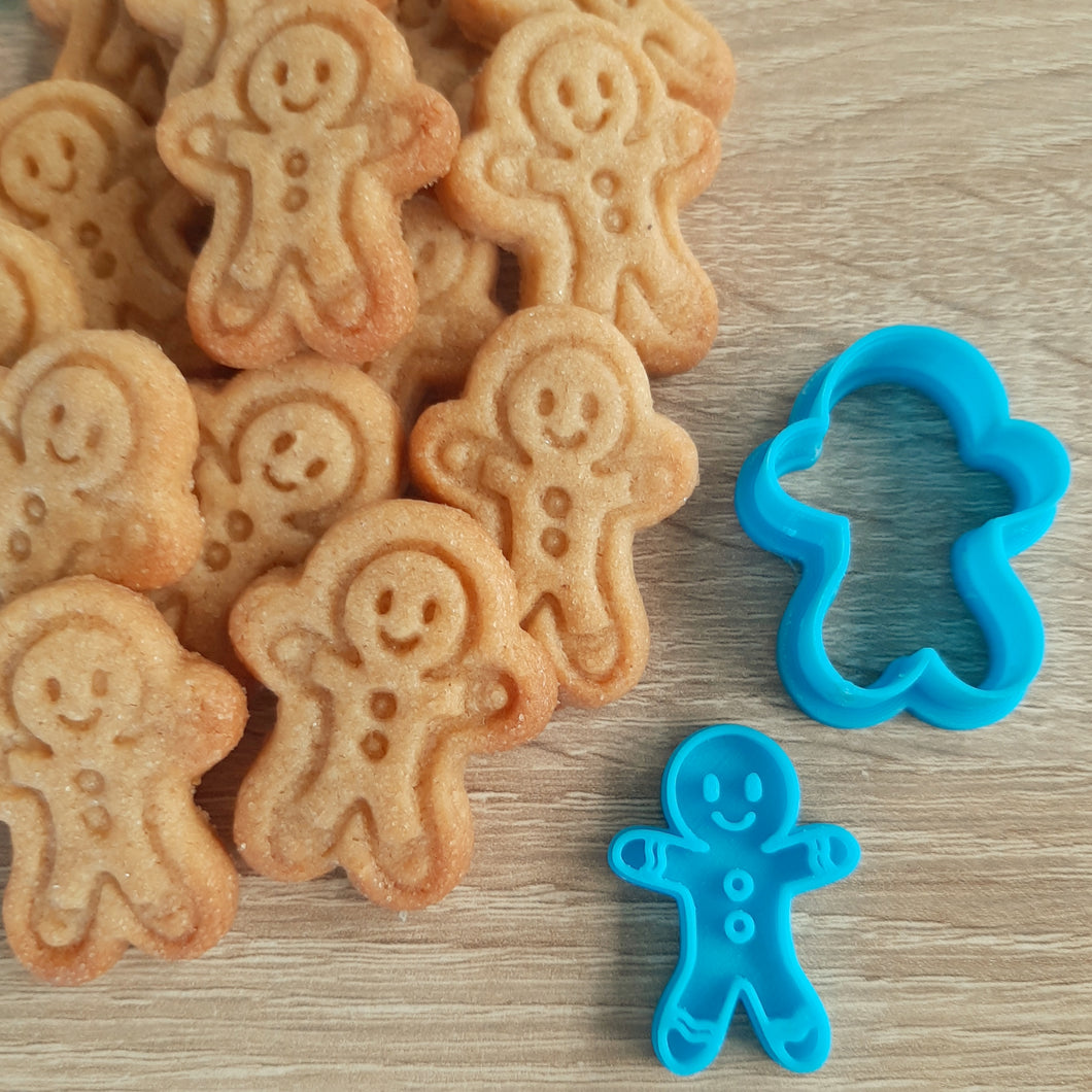 Mini Gingerbread Man Cookie Cutter & Stamp