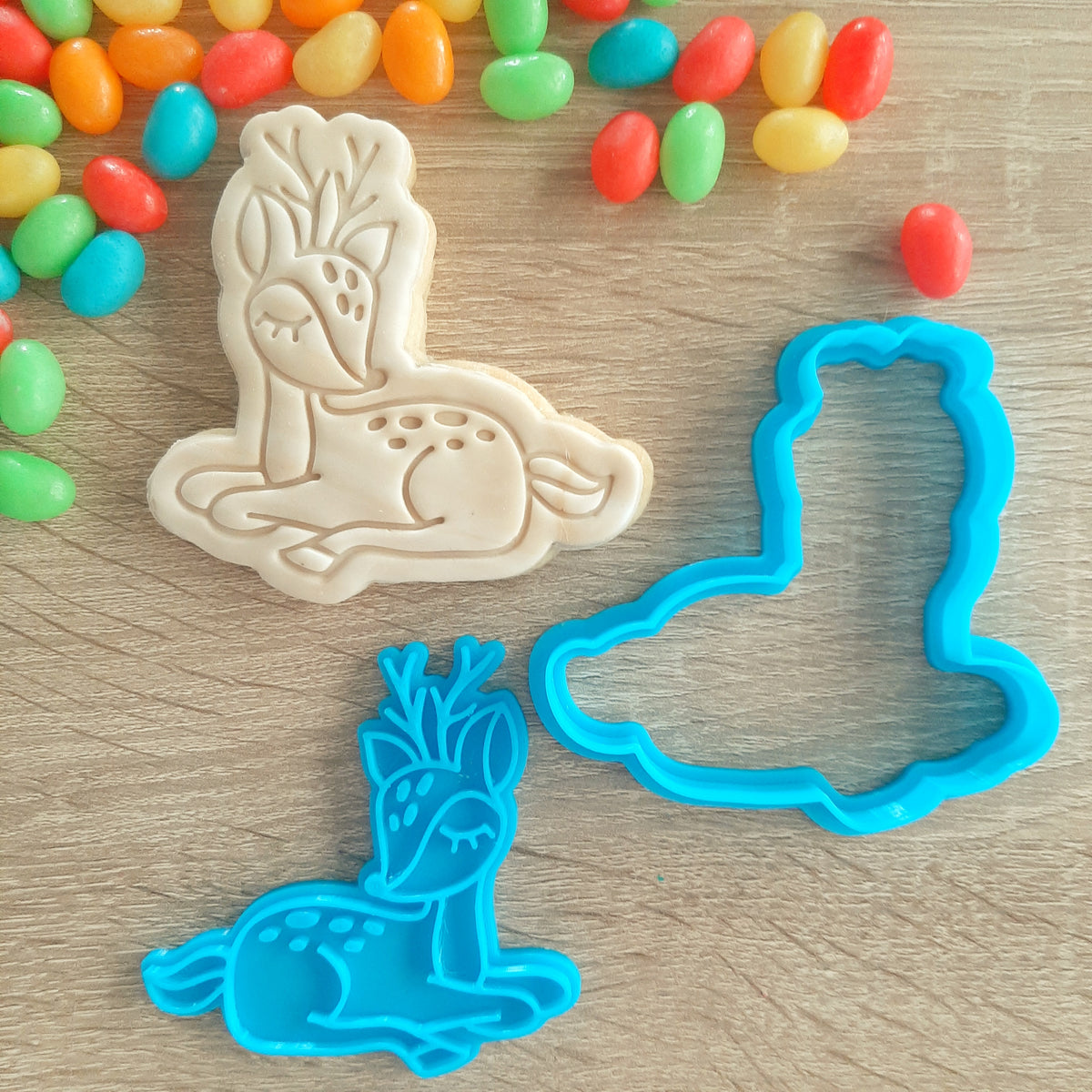 Deer Cookie Cutter & Fondant Stamp – Little Monkey NZ