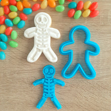 Load image into Gallery viewer, Skeleton Cookie Cutter &amp; Fondant Stamp