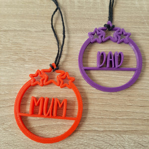 Personalised 3d-Printed Christmas Decoration
