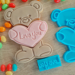 Small Love You Fondant Stamp