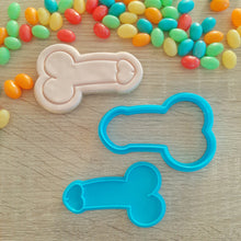 Load image into Gallery viewer, Penis Cookie Cutter &amp; Fondant Stamp