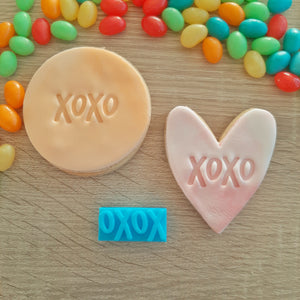 Small Valentines Day Text Fondant Stamp