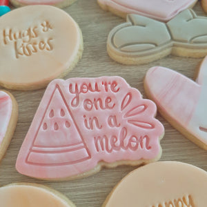 One In A Melon Cookie Cutter & Fondant Stamp