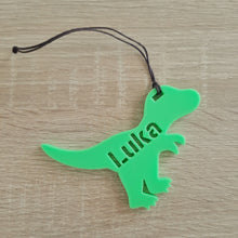 Load image into Gallery viewer, Dinosaur Personalised Bag Tag