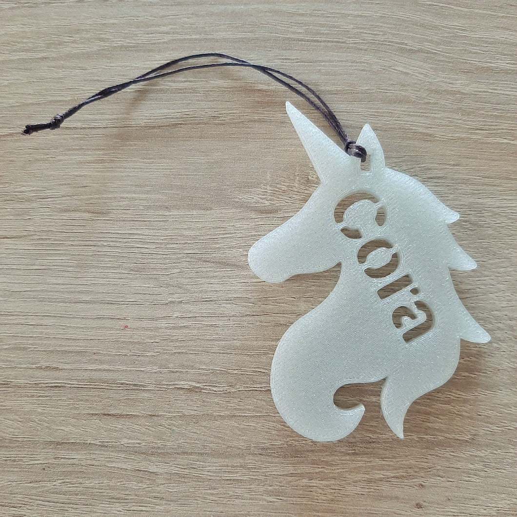 Unicorn Personalised Bag Tag