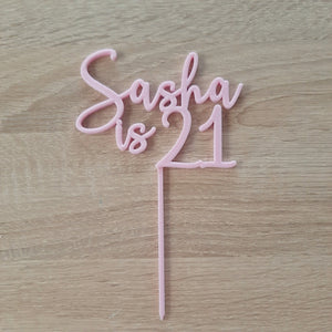 Custom Name/Text Cake Topper