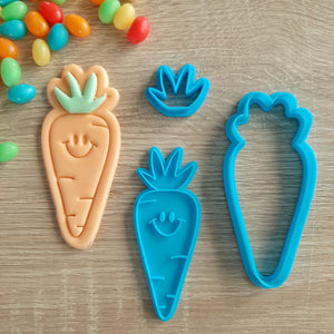 Carrot Cookie Cutter & Fondant Stamp