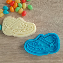 Load image into Gallery viewer, Clogs Cookie Cutter &amp; Fondant Stamp