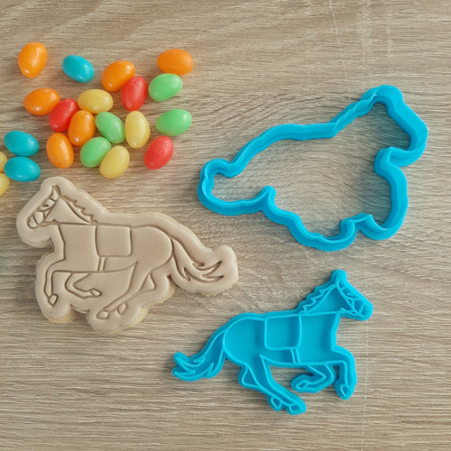 Horse Cookie Cutter & Fondant Stamp