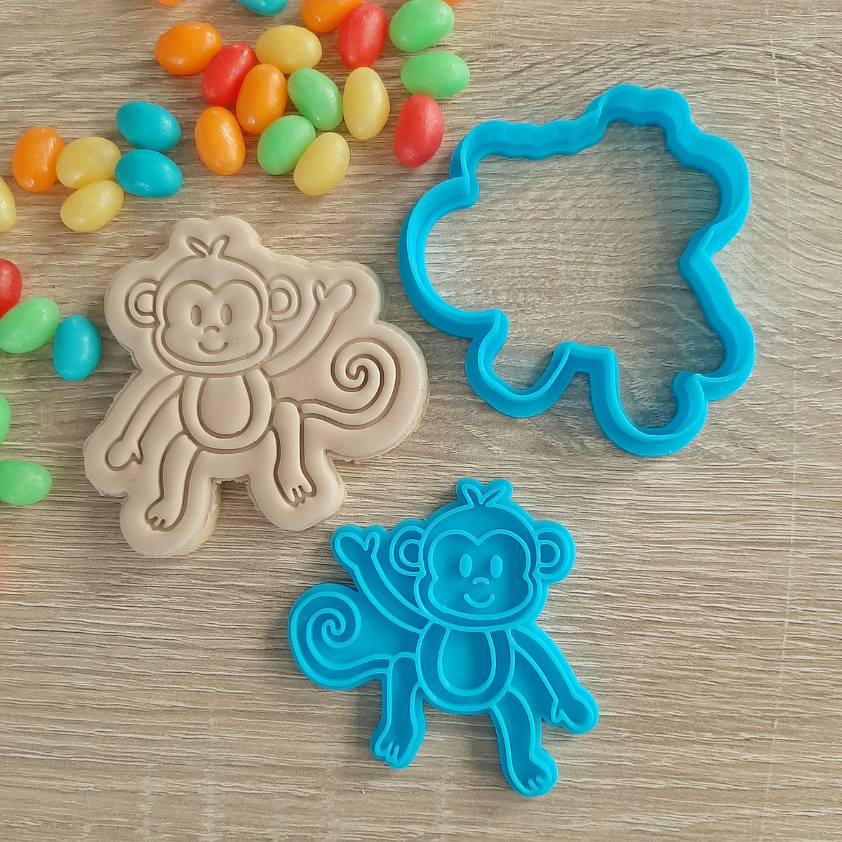 Monkey Cookie Cutter & Fondant Stamp – Little Monkey NZ