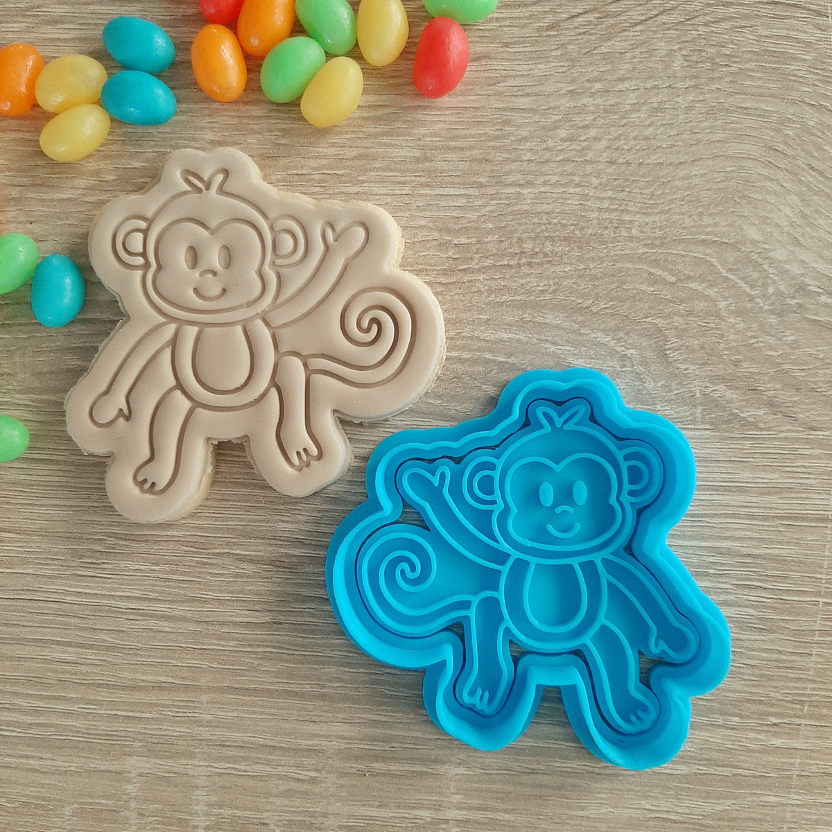 Monkey Cookie Cutter & Fondant Stamp – Little Monkey NZ