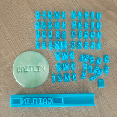 Letters & Numbers Fondant Stamp Set