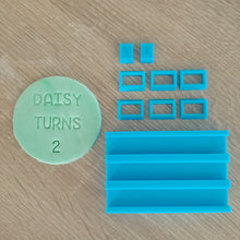Load image into Gallery viewer, Triple Slider Bar (for Letters &amp; Numbers Fondant Stamp Set)