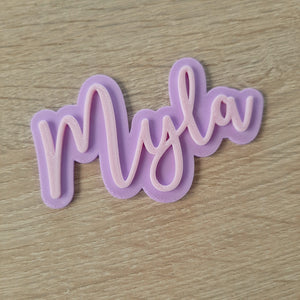 2 Layer (One Word) Custom Cake Topper (no stick)