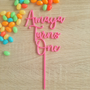 Custom Name/Text Cake Topper