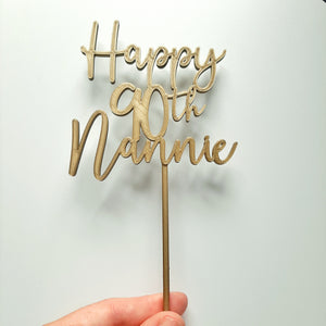 Custom Name/Text Cake Topper