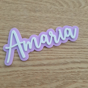 2 Layer (One Word) Custom Cake Topper (no stick)