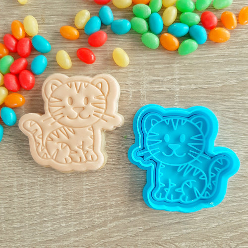 Tiger Cookie Cutter & Fondant Stamp