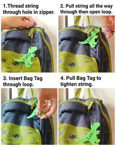 Dinosaur Personalised Bag Tag